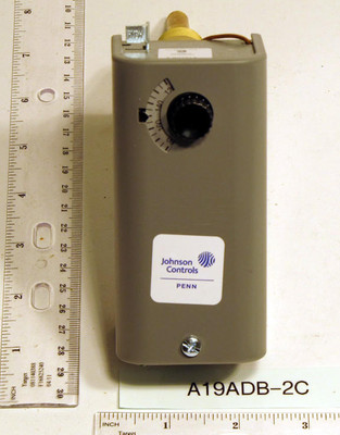  Johnson Controls A19ADB-2C Direct Immersion Temperature Control With Manual Reset 100/240F; 2 Immer Sensor 