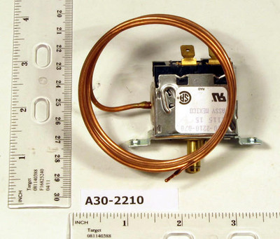 Robertshaw A30-2210 SPST Commercial Refrigeration Temperature Control With 48" Cap. 