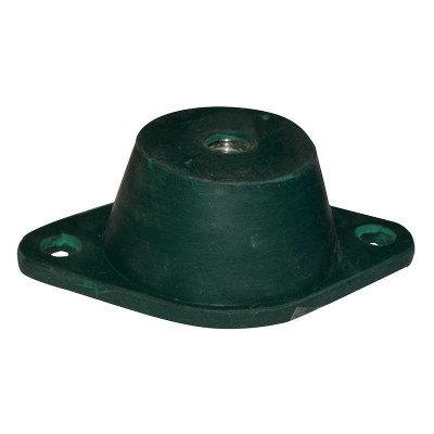 Canarm R-B-8860045 Vibration Isolator, Rubber, 400 Lb Rated Load, Green, .50 Inch Deflection, 1/2 Inch Tap Size