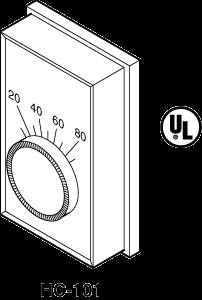  Schneider Electric HC-101 Room Humidistat, 10-90% RH (Includes Insert To Convert to -404 Model) 