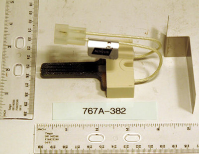  White-Rodgers 767A-382 Hot Surface Ignitor With 5-1/4" Amp Connection & Mounting Adapter 