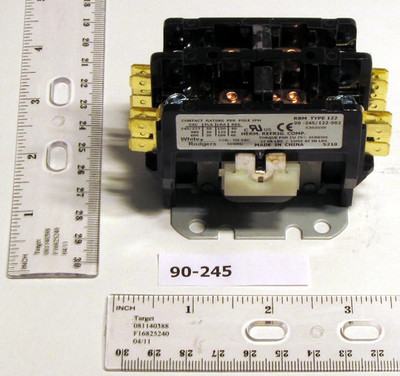  White-Rodgers 90-245 2 Pole 30 Amp 120v Contacter 