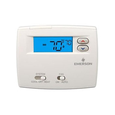  White-Rodgers 1F86-0244 24v/Millivolt 2 Wire Single Stage Non Programmable Digital Thermostat Hardwired 