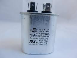  York S1-CAP44075F Cap,run Single,7.5mfd,440v,flat 