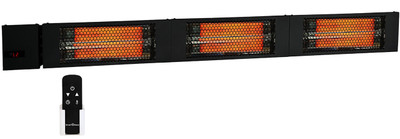  King Electric RK2045-RMT-BLK Fixed Overhead Radiant Heater with Remote, 4500 Watt, 208V/1Ph 