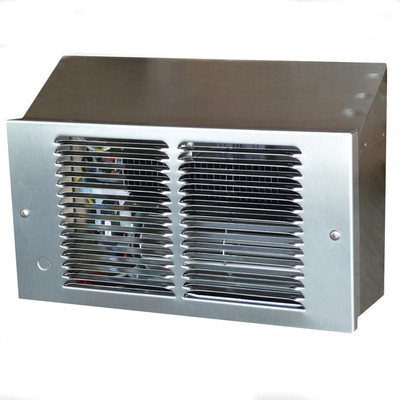 King Electric PAW2022-SS-ST Wall Heater, Slope Top, Stainless Steel, 2250 Watt, 208V/1Ph
