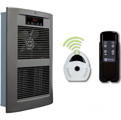  King Electric LPW2445-ECO-SN-R Wall Heater, Satin Nickel, 4500 Watt, 208V/1Ph 