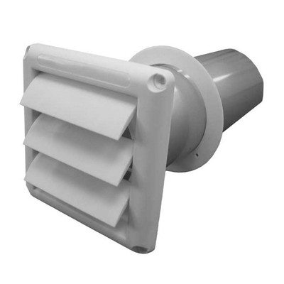  Continental Fan LS100-4W 4 Inch Duct Louvered Shutter 