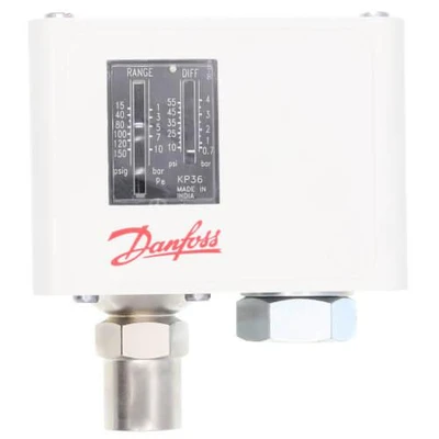 Danfoss 060-214491 Pressure Control Switch, 15-150 PSI, Automatically Reset
