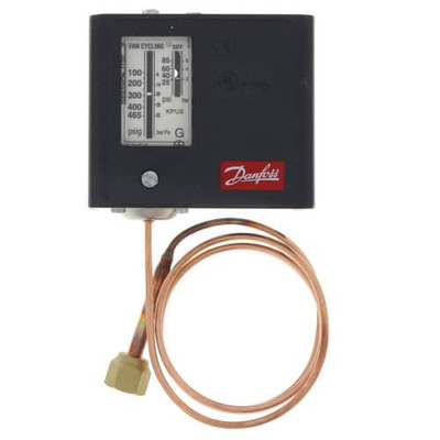 Danfoss 060-5242 Pressure Control Switch With 36 Inch Capillary Tube, 100-465 PSI, Automatic Reset