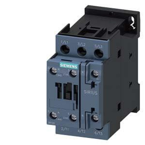 Siemens 3 Pole, 32 Amp, 1NO/1NC, 220V Power Contactor 