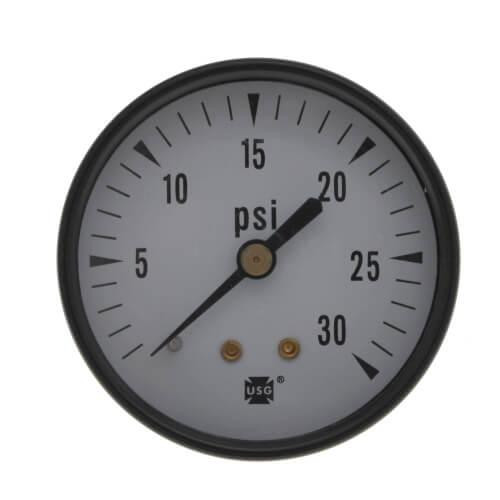  Weil McLain 510-218-045 Pressure Gauge 0-30psi 2.5" Dial 1/4" Bottom Mount 