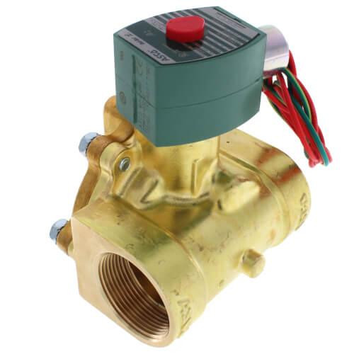  Asco 8220G9 Hot Water and Steam 2-Way Solenoid Valve 1-1/4" Normally Closed 5-50 PSI 120V 