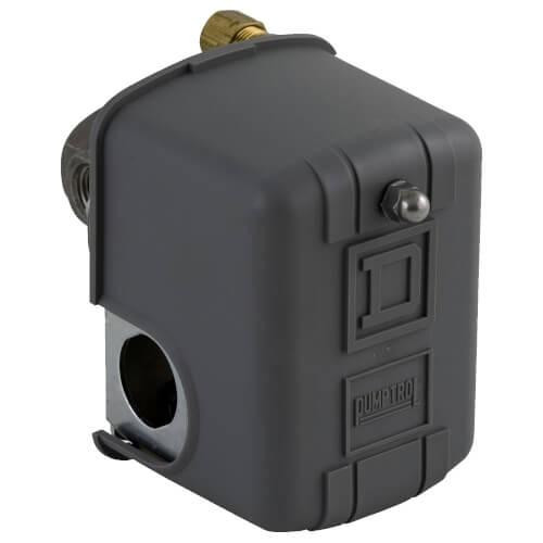 Square D Air Compressor Pressure Switch, 60/80 PSI, DPST 