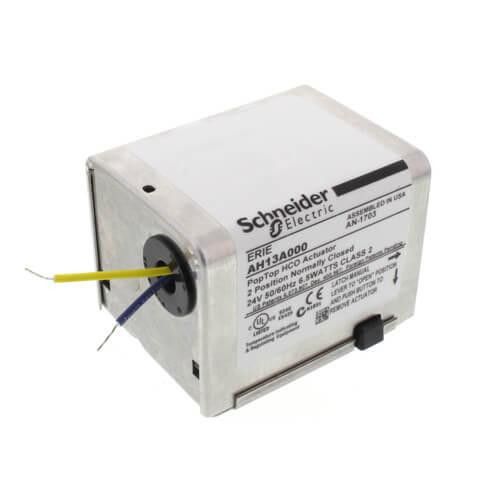  Erie AH13A000 Actuator 24V 2-Position Spring Return Normally Closed High Close Off with 6" Motor Wires 