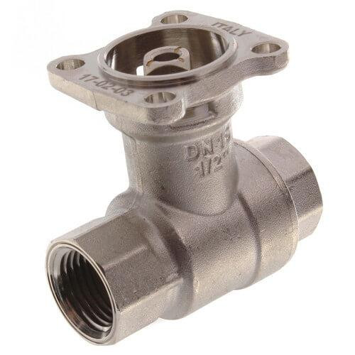 Belimo 1/2" B2 Series, 2-Way Characterized Control Brass Valve w/ Chrome Plated Ball/Nickel Plated Stem (3.0 Cv) 