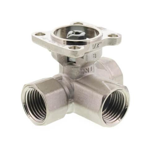  Belimo B311B 1/2" 3-Way Valve 1.9Cv Chrome Plated Trim 