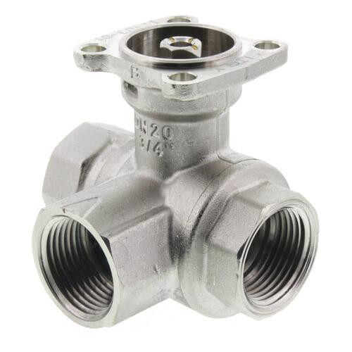  Belimo B320B 3/4" 3-Way Valve 24Cv Chrome Plated Trim 