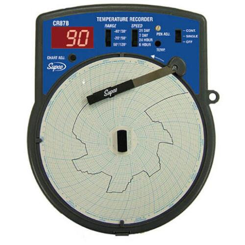  Supco Parts CR87B Temperature Chart Recorder 