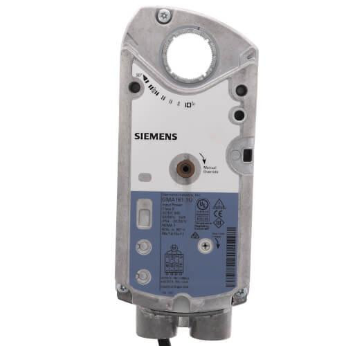  Siemens Building Technology GMA161.1U OpenAir Electronic Damper Actuator Spring Return 62 lb-in Torque Rotary 24V Modulating Control Standard Cable 