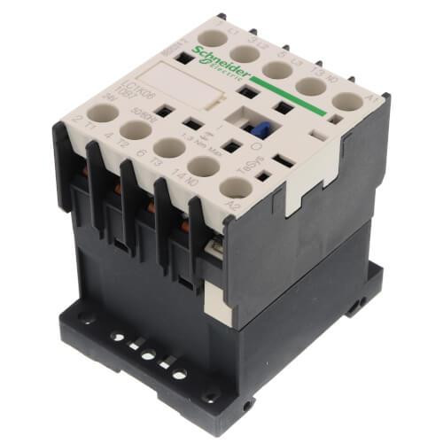 Square D TeSys K Mini IEC Non-Reversing Contactor (6A Inductive/15A Resistive, 24V Coil, 3P) 