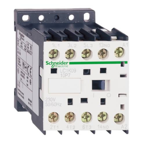 Square D TeSys K Mini IEC Non-Reversing Contactor (9A Inductive/20A Resistive, 24V Coil, 3P) 