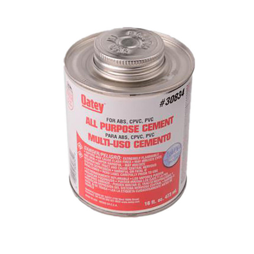  Diversitech 530-30834 Oatey All Purpose Clear Cement - 16 Oz., Only Sold In Multiples Of: 24 