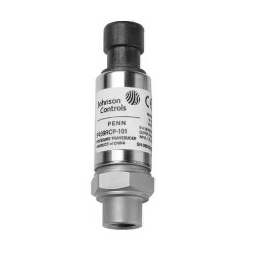  Johnson Controls P499RAP-105K Pressure Transducer 1/8"-27 NPT External Thread 0.5 to 4.5 VDC 0-500 PSI 