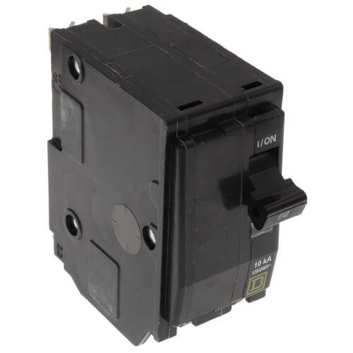 Square D QO 2 Pole Miniature Circuit Breaker (120/240V, 60A, 10kA) 