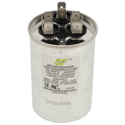 Trane 20 4MFD Round Run Capacitor (440V) 