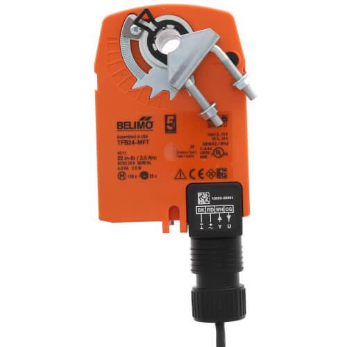  Belimo TFB24-MFT 24V 22" lbs Spring Return Actuator 