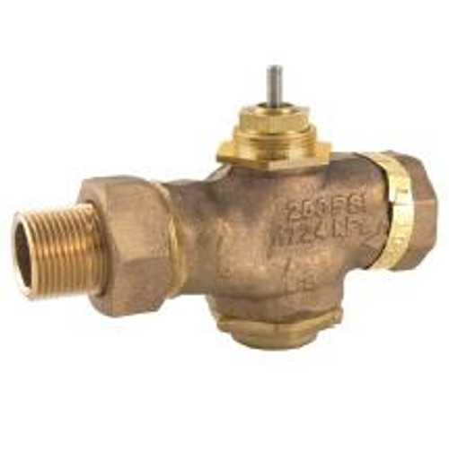  Barber Colman (Schneider Electric) VB-7211-0-4-7 Venta 2-Way Globe Valve Body Brass Trim Union Straight 1" NPT Normally Open 10Cv 