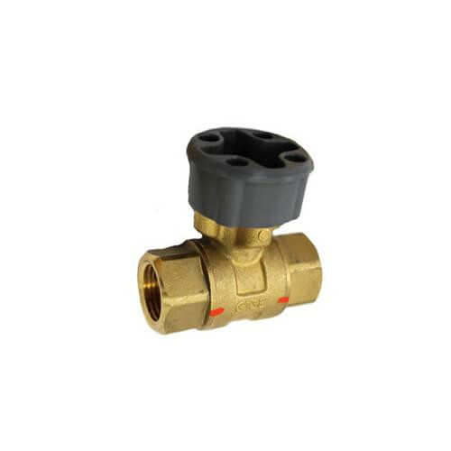 Honeywell 3/4" 2 Way Brass Threaded Control Ball Valve for MVN Actuator (10.1 Cv) 