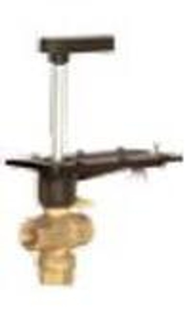 Honeywell 1/2" 3 Way Brass Threaded Control Ball Valve for DCA Actuator (2.4 Cv) 