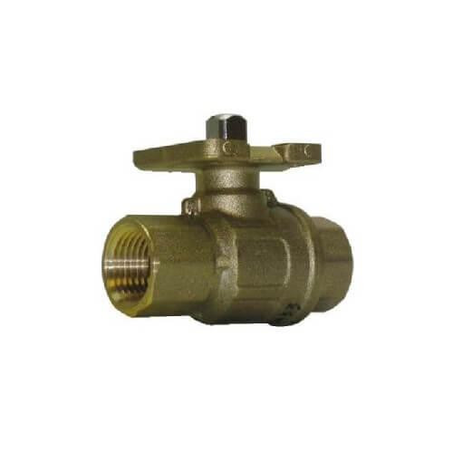 Johnson Controls 2" NPT 2-Way Chrome Plated Brass Ball Valve (46.8 Cv) 