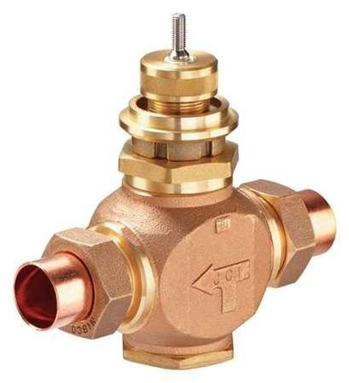  Johnson Controls VG7251LT Globe Valve Cast Bronze 2-Way Normally Open 3/4" Union 7.3Cv 