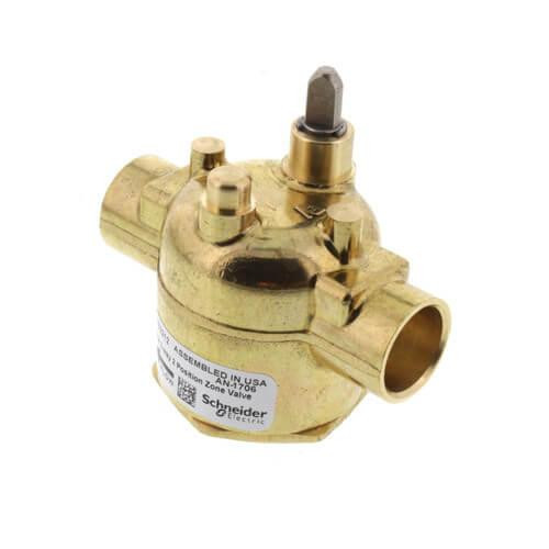  Erie VS2212 Two-Position Zone Valve for Steam Service 2-Way 1/2" Sweat 2.5Cv 