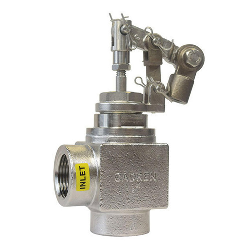 Gadren Machine Company Gadren AHFSS50 Stainless Steel Angle Float Valve 