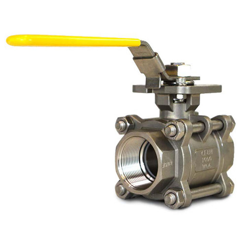  Flo-Tite DM310-SS-1-TTT-L-040 1 1/2 Inch Ball Valve, Full Port, NPT Ends, Direct Mount, Econoflo Series 