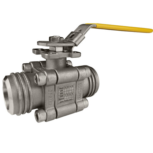  Flo-Tite HPF42-CS-2-FGFG-L-050 2 Inch Ball Valve, Full Port, SW Ends, Fire Safe, Tri-Pro Series 