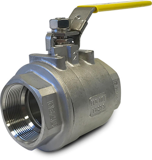  Flo-Tite T82-SS-RRR-L-050 2 Inch Ball Valve, Full Port, NPT Ends, Econoflo Series 