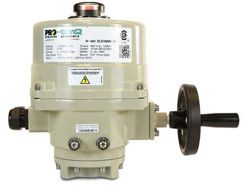  Flo-Tite Pro-Torq ELO-NB9K8 120VAC Industrial Electric Actuator, Modulating, 1770 In-Lb 