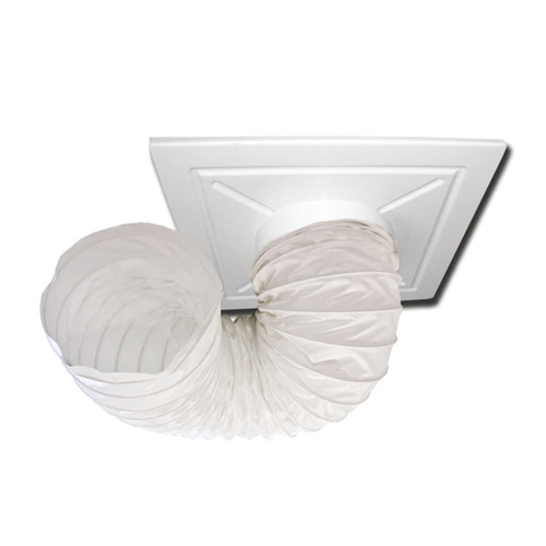  ABC Industries IVF/CPNKIT20086 20 Inch x 8 Ft. Ceiling Panel Kit, White, Ducting Attached With Two Zip Ties 