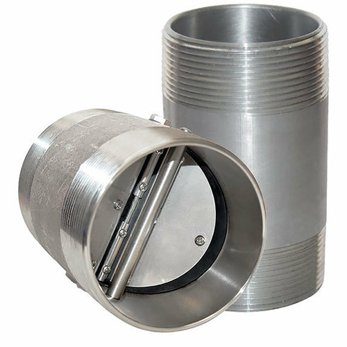  Flexi-Hinge 5-502M-1340 5 Inch Check Valve, Male Pipe Thread Ends, Carbon Steel Body, Aluminum Internals, Viton Seal, No Spring 