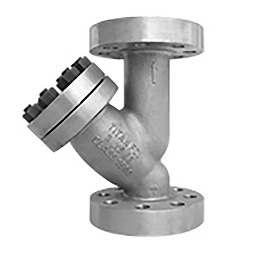  Titan Flow Control YS68S0600 6 Inch Y Strainer, Stainless Steel, ANSI Class 1500, Flanged Ends Raised Face 