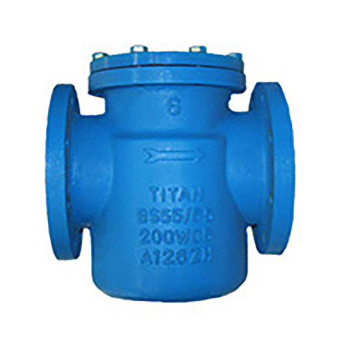  Titan Flow Control BS65I0200 2 Inch Basket Strainer, Cast Iron, ASME Class 125, Flanged Ends, Bolted Cover, Epoxy Painted 