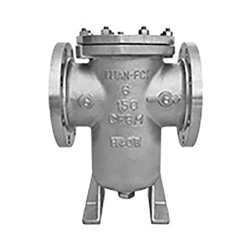  Titan Flow Control BS85S1000 10 Inch Basket Strainer, Stainless Steel, ASME Class 150, Flanged Ends, Bolted Cover 