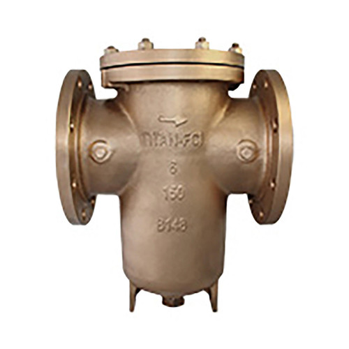  Titan Flow Control BS95AB0250 2 1/2 Inch Basket Strainer, Aluminum Bronze, ASME Class 150, Flanged Ends, Bolted Cover 
