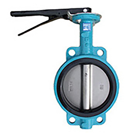  Titan Flow Control BF75IBE0600 6 Inch Butterfly Valve, Cast Iron Body, Wafer Type, Aluminum Bronze Disc, EPDM Seat, Infinite Handle 