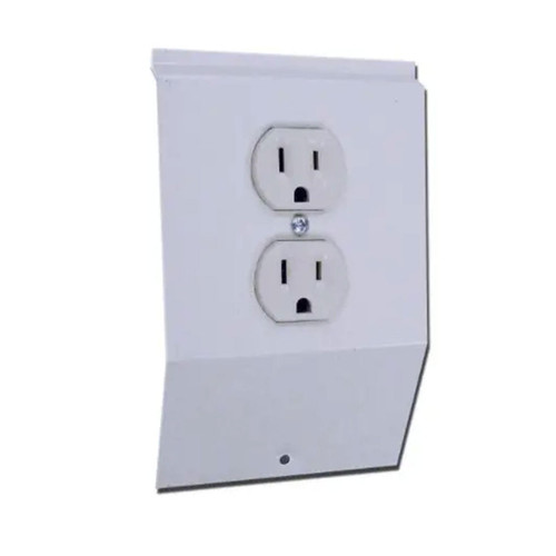  King Electric BKR120-BW K BB Accy Duplex Cover Plate (Inc. 120V Receptacle) White 